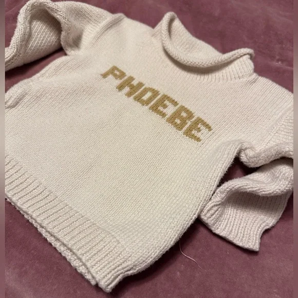 Phoebe Kids Cream Hand knit Sweater - Picture 2 of 4